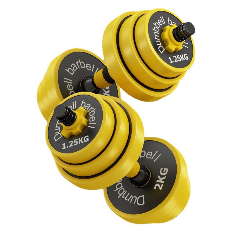 20kg barbel set Max angkat beban fitness/Dumbell Barbel Set Tiang Angkat Beban Besi Rubber /Alat Olahraga Fitness Dumbell KARET