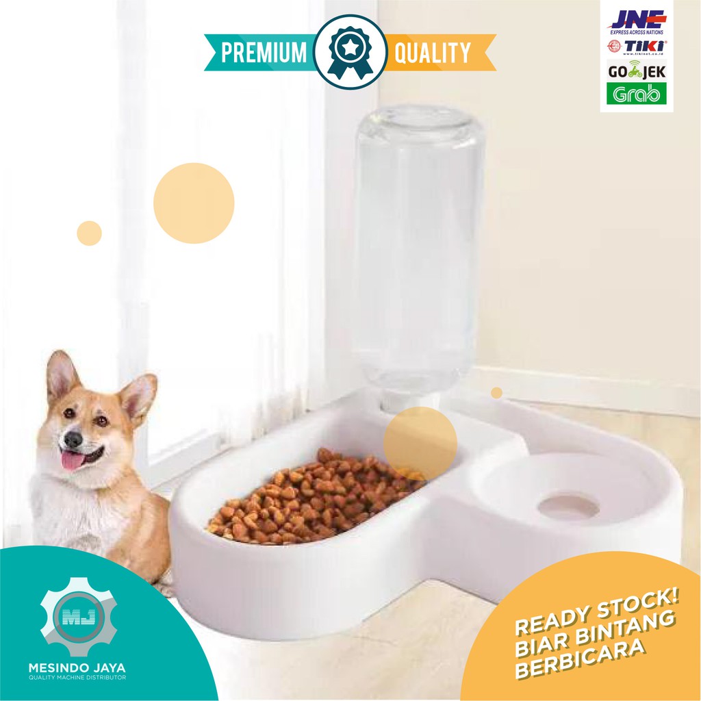 Tempat Makan Minum Anjing Kucing Multifungsi Pet Bowl 2 in 1 / Pet Bowl Dispenser 2in1 Multifunction