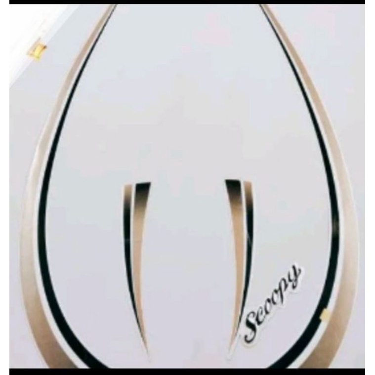 stiker striping Lis body scoopy lama Karbu