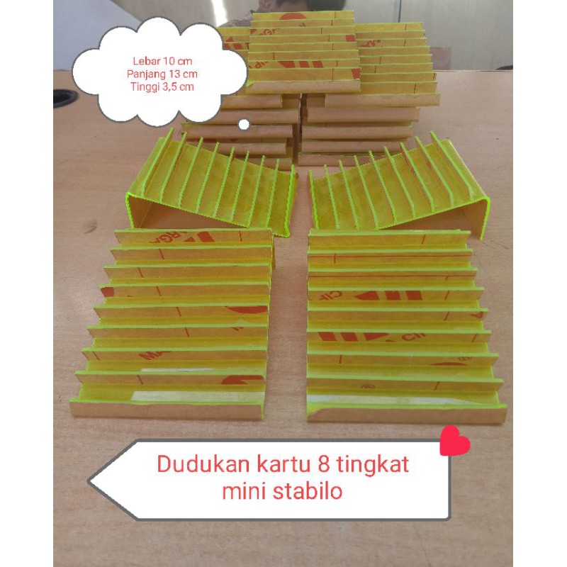 

Dudukan kartu 8 tingkat mini stabilo