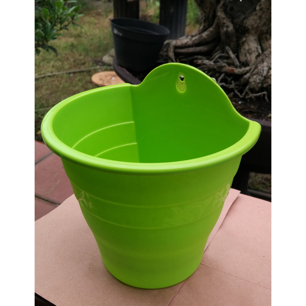 Pot Dinding 17 cm Pot Semai Bonsai Bibit Bunga Pot plastik pot tanaman pot tempel