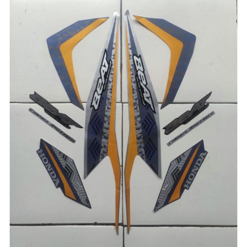 STRIPING STIKER LIST STANDAR MOTOR BEAT NEW DELUXE TAHUN 2021 2022 TERBARU ORIGINAL