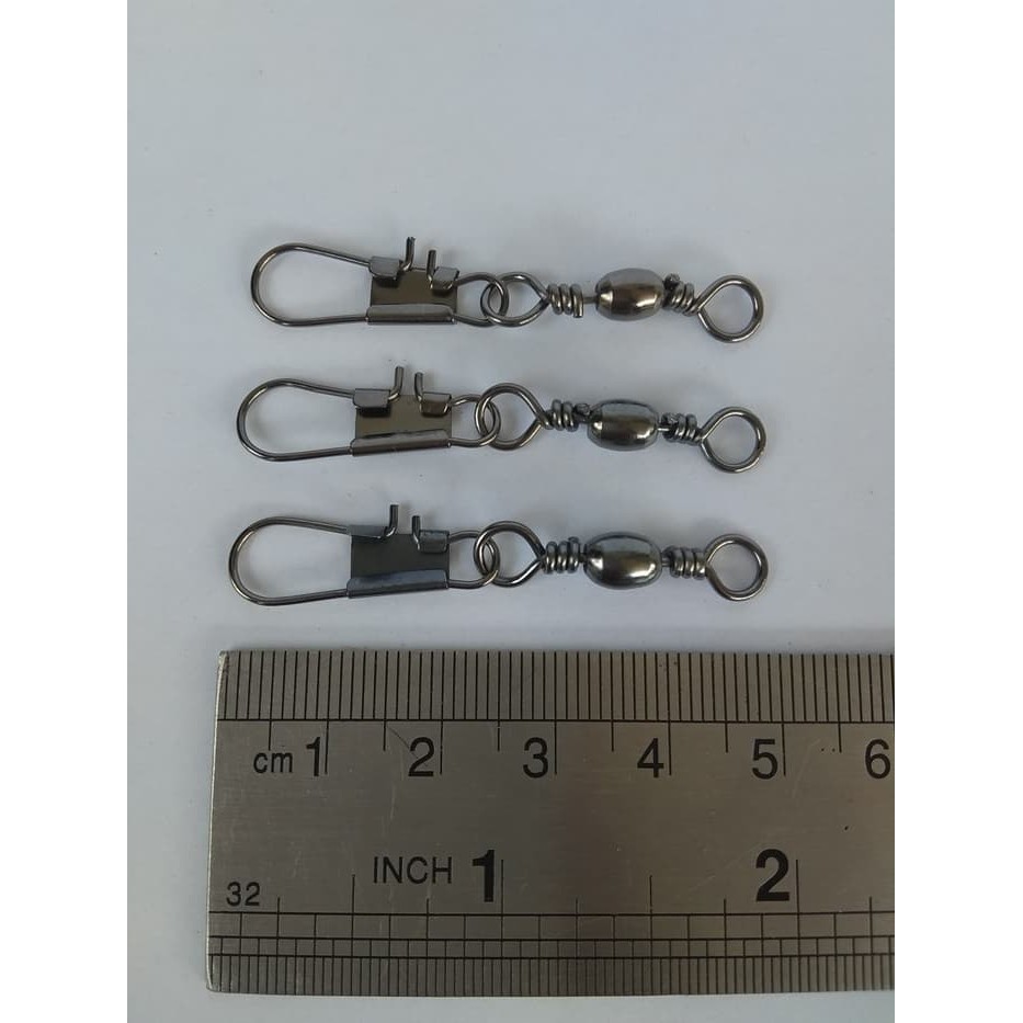 Swivel interlock Size 6 41mm Snap Fishing Connector Copper Pancing Termurah Terlengkap Original New