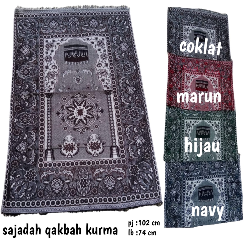 sajadah motif qakbah kurma terbaru