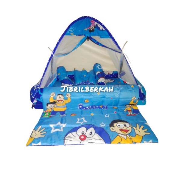 KASUR BAYI TENDA SET BEDCOVER/SELIMUT-Dora+bedcaver