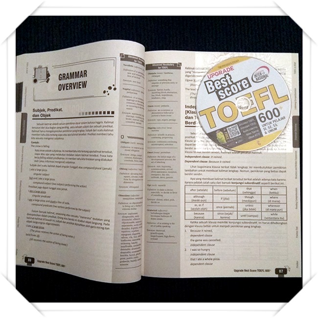 BUKU TOEFL UPGRADE BEST SCORE TOEFL 600+-2