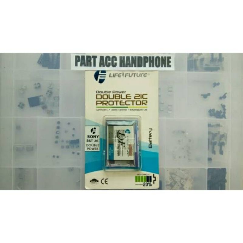 Baterai sony ericsson bst36 double power j300 j300i k310 w200 w200i z310 z310i z550 z550i z558 z558i