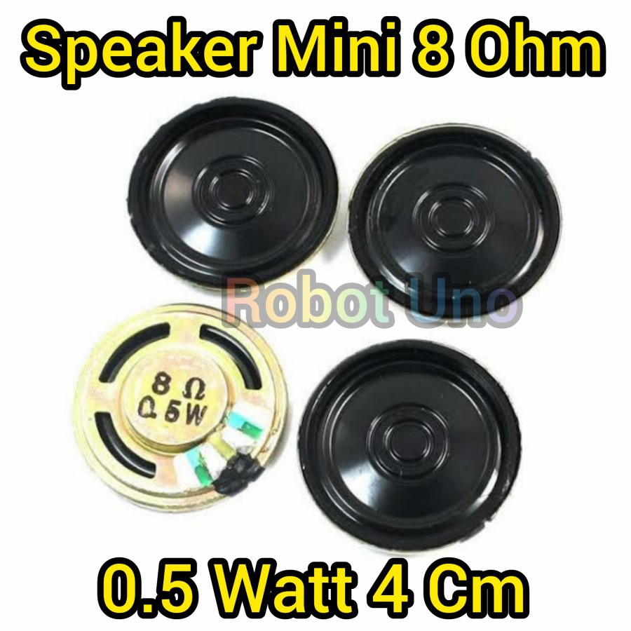 Speaker Mini 8 Ohm 0.5W Loudspeaker Musik Mp3 Diameter 4 Cm