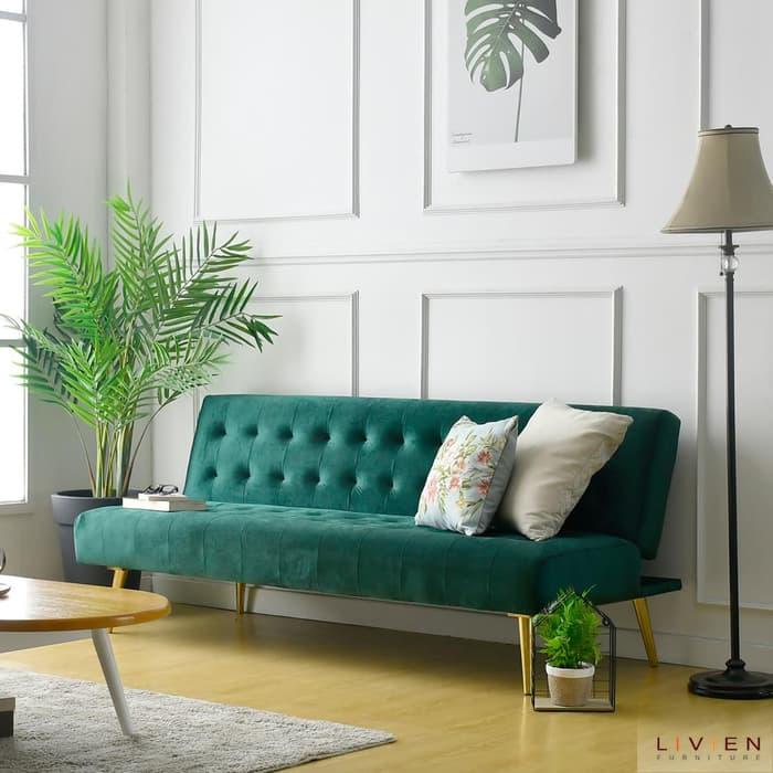Sofa Bed Minimalis-Sofa Ruang Tamu-Sofa Minimalis Murah-Livien-Vallen Best Seller