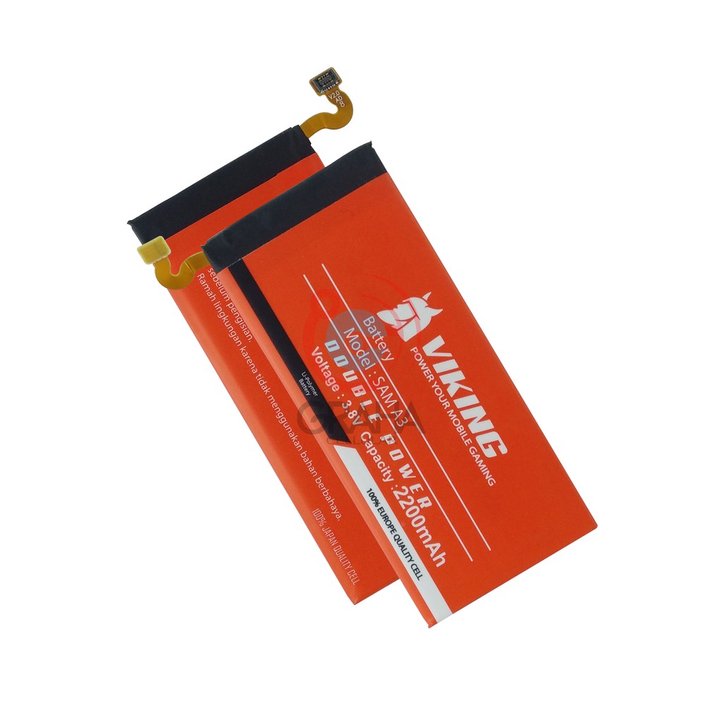 BATERAI / BATTERY / BATRE SAMSUNG A3 VIKING DOUBLE POWER