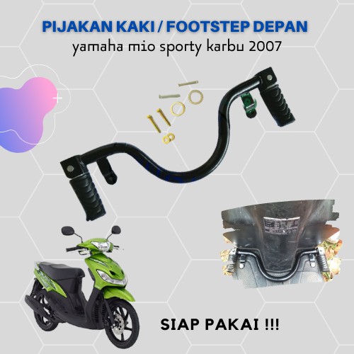 footstep depan / Pijakan kaki depan / bastep karet matic yamaha Mio Sporty smile Karbu Fullset