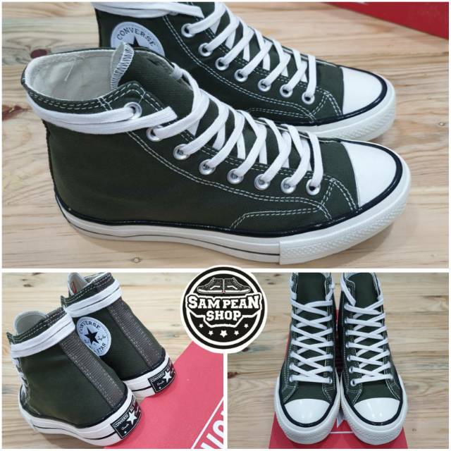 sepatu converse 1970S 70S high hi field surplus green original premium import BNIB vietnam