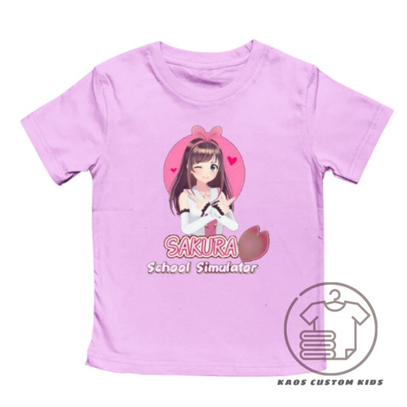 kaos anak sakura school simulator love baju anak sakura