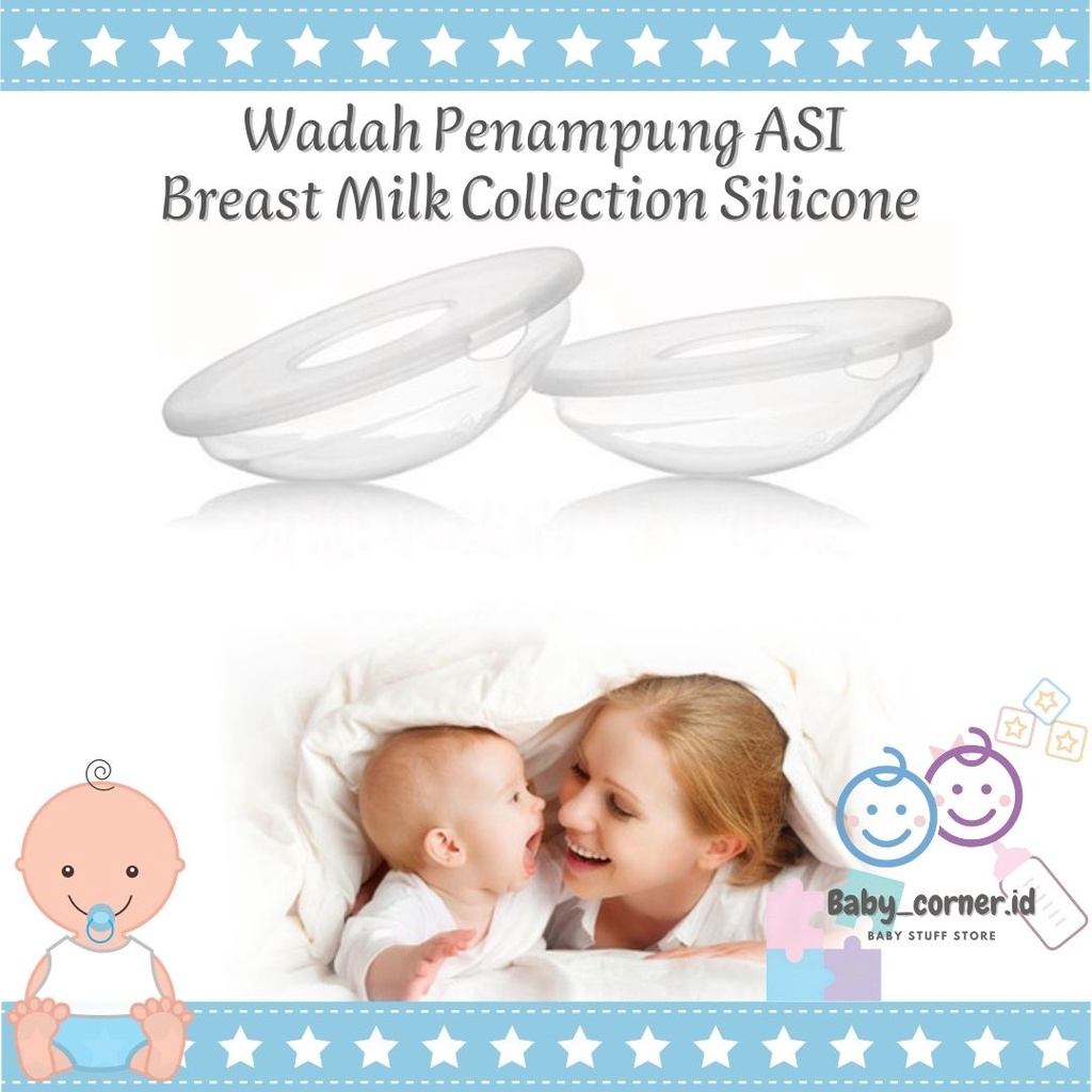 Penampung ASI Breast Milk Silikon Collector Shield Shell Breastpad Breast Pad Avent| Breast Pad Washable