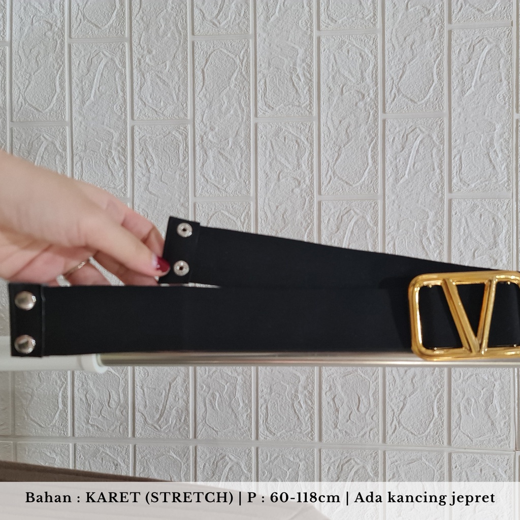 belt v elegant karet melar