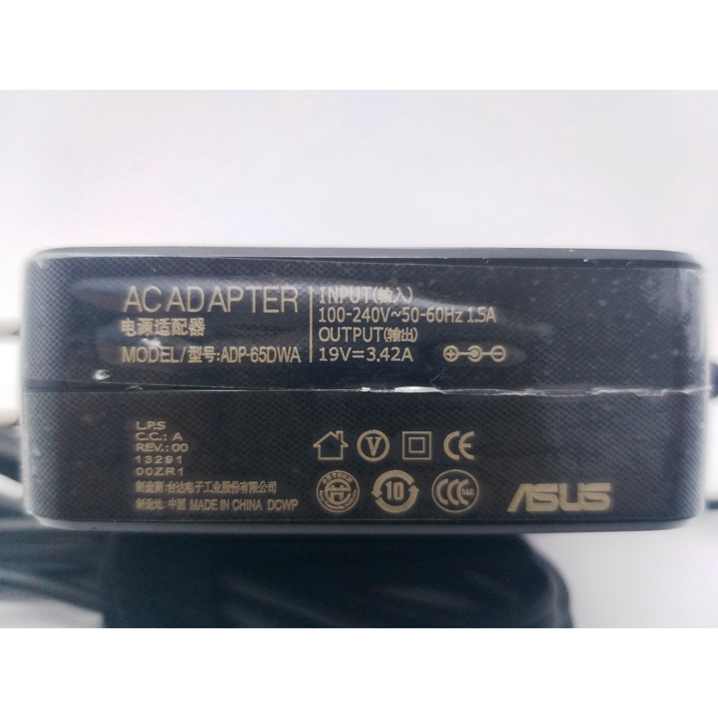 Adaptor Charger Laptop Asus 19V 3.42A 65W 4.0x1.35mm ORIGINAL A456 A456U A456UR A456UQ A407 A407M A407MA A407U A407UA