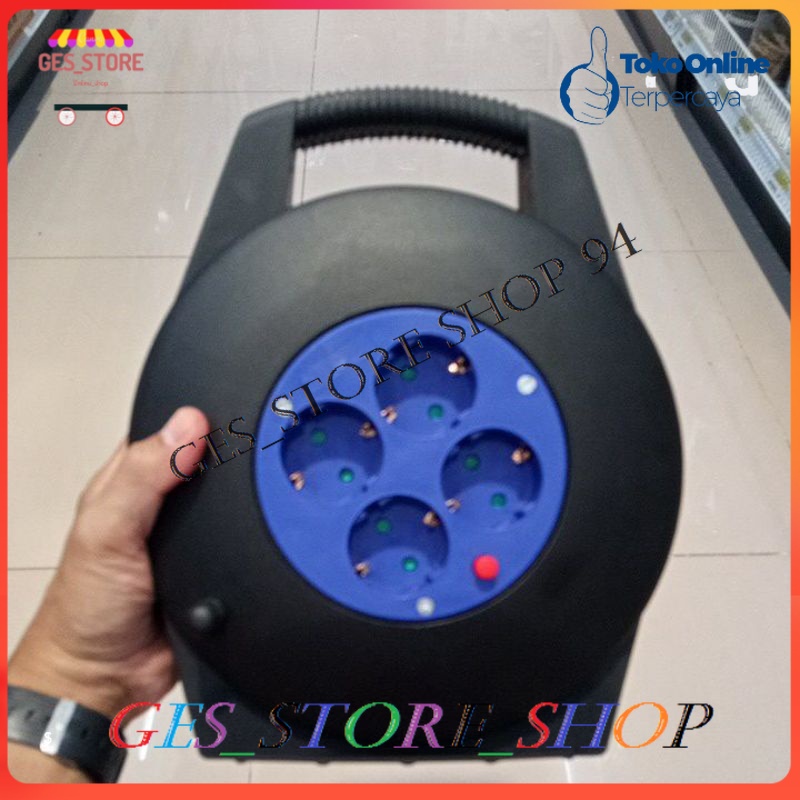 Krisbow Kabel Roll 10 Mtr/cable roll 1.mmx10 meter/ Krisbow stop kontak/sambungan colokan listrik/kr