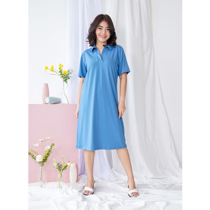 Colar Casual Dress Party Wanita