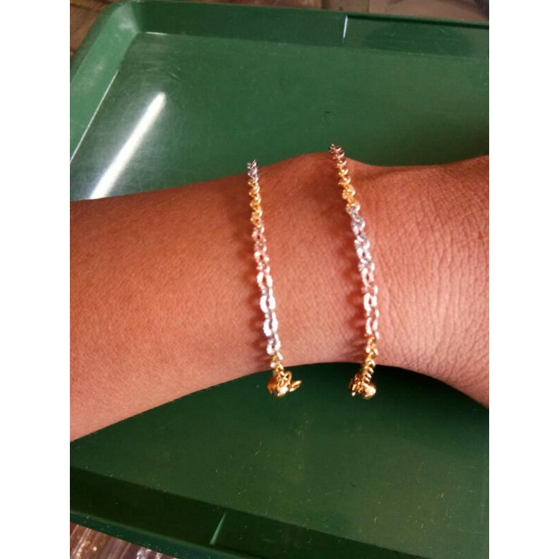 gelang nori ukir emas asli kadar 700