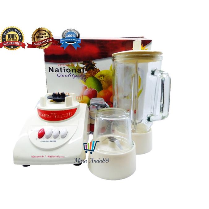 Blender National Kaca Matsunichi 3 IN 1 Kapasitas 1 Liter Termurah