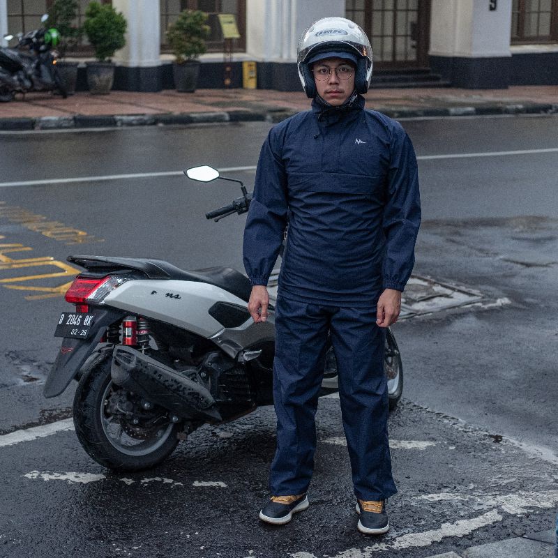 Jas hujan riding mountaingeer NOIR GTX 3 LAYER - Jas hujan mountaingeer - Raincoat mointaingeer