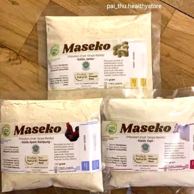 

Lingkar Organik - MASEKO kaldu sehat /MPASI non MSG-Refill- kaldu ayam kampung /kaldu jamur @100gram