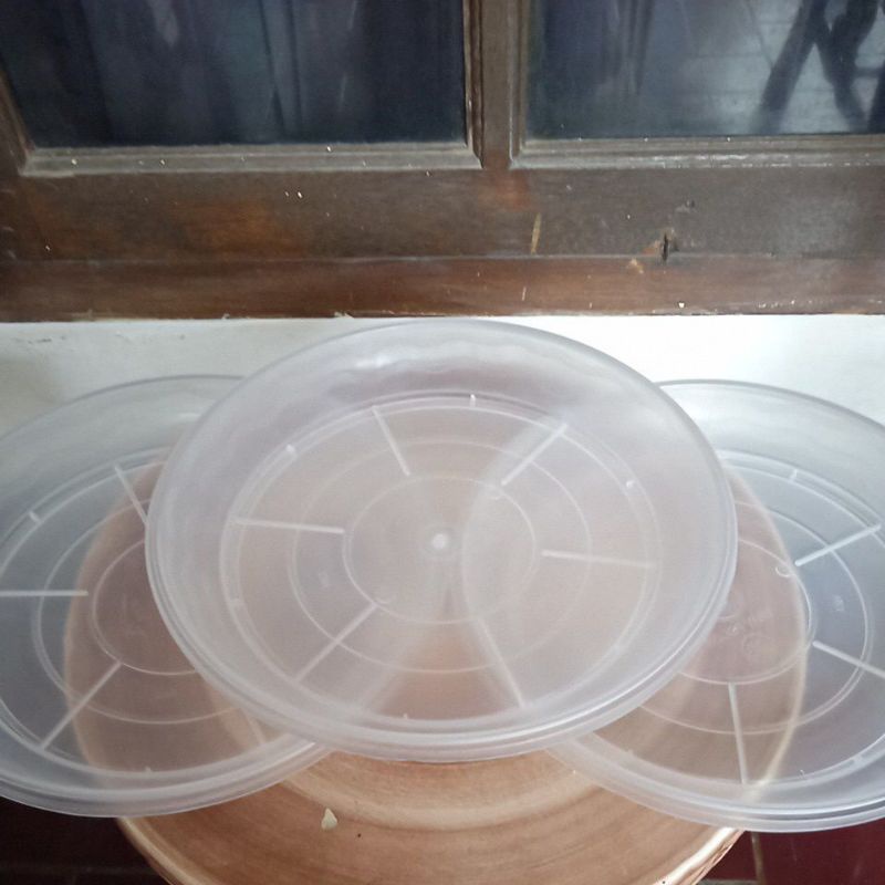 Tatakan/Alas/Tray NKT Pot 20 Bening Untuk pot 20