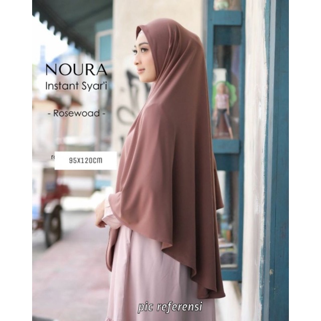 Hijab Syar'i Bergo Instan Naura bahan Jersey Korea Original-2