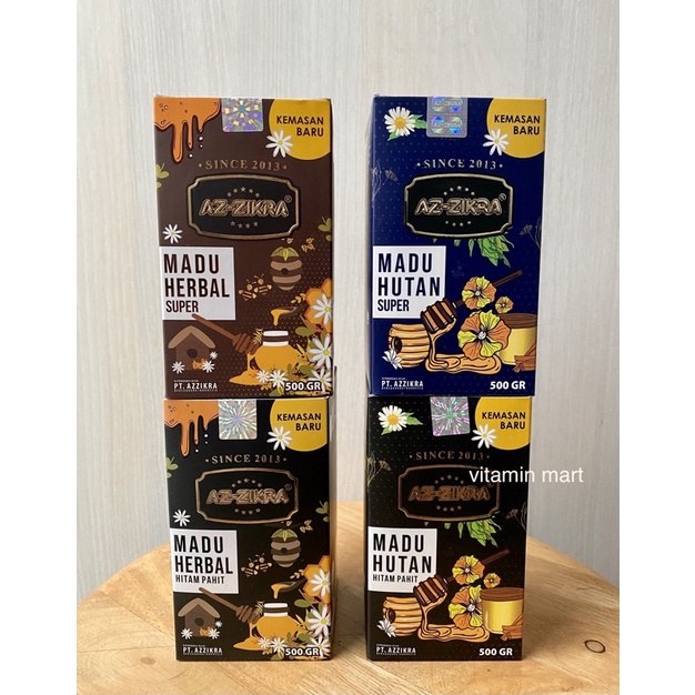 

AZ ZIKRA Madu Herbal & Hutan Super / Hitam Pahit (Kemasan Baru)