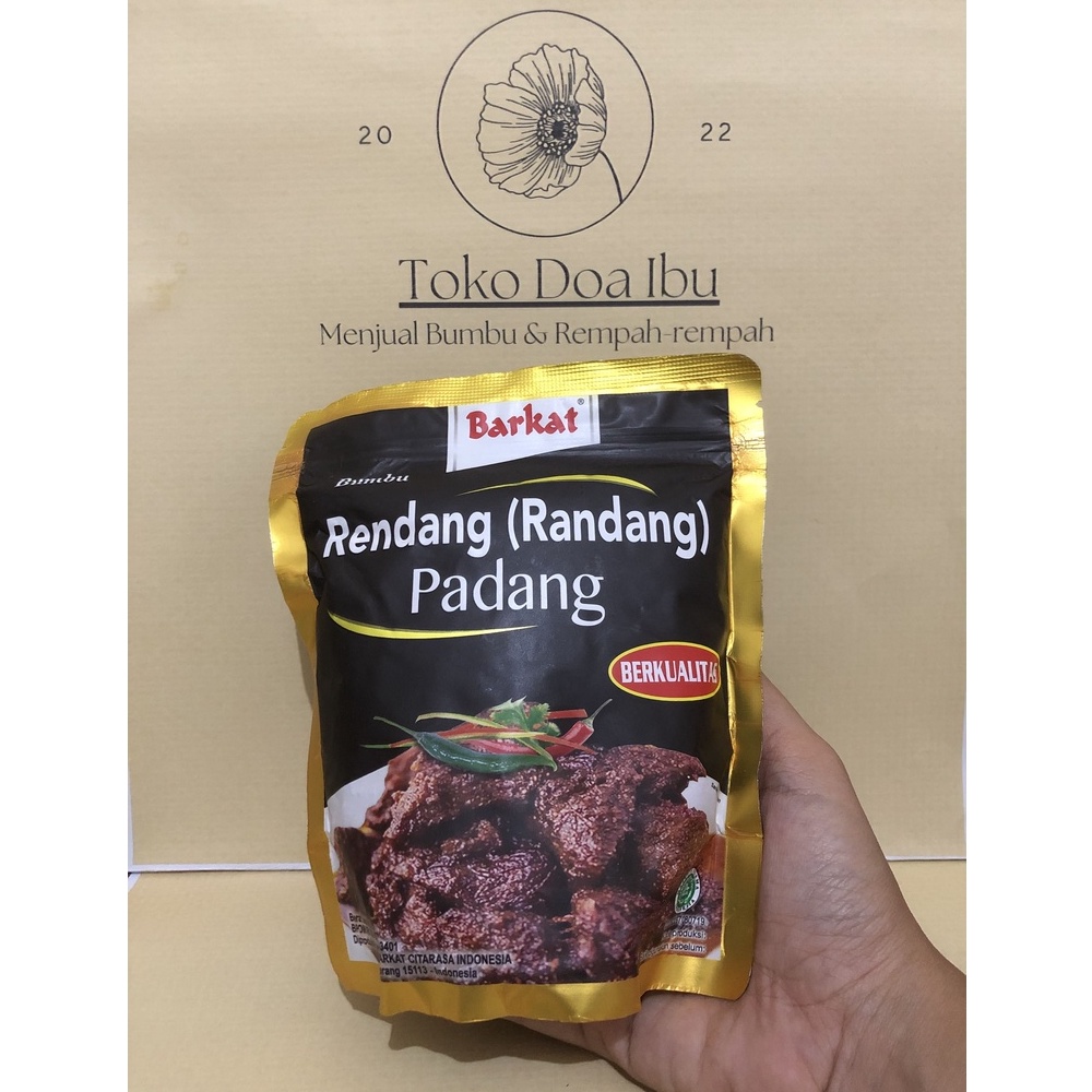 

Bumbu-Rendang Barkat Instan 250gr 100% Asli Padang