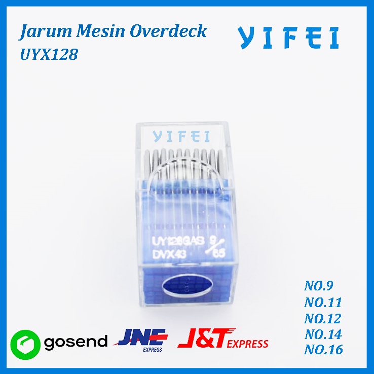 Jarum Overdeck DALI UYx128 No#11#12#14 - 11/Jarum Mesin Jahit Cam - 9