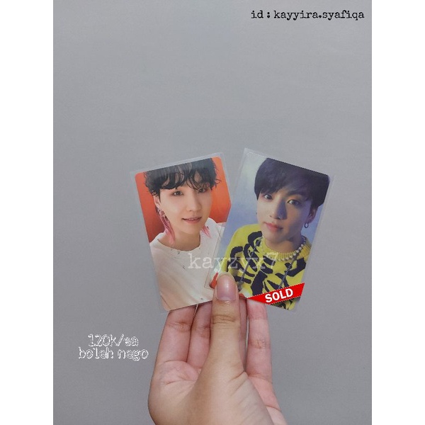 Photocard Suga yoongi butter cream