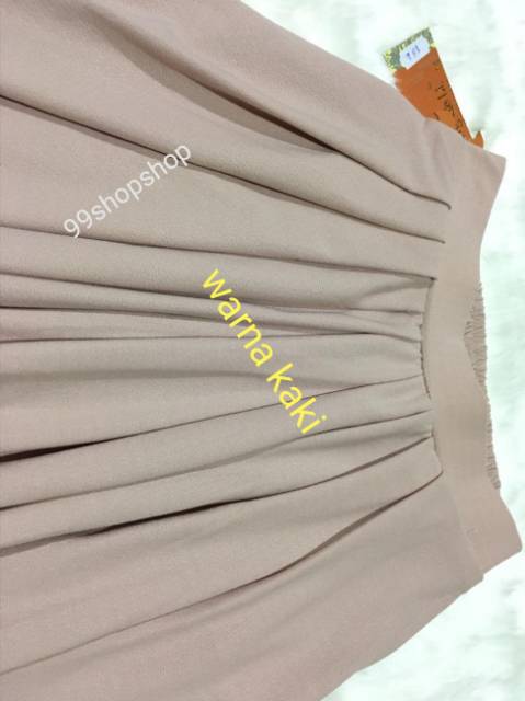 celana rok rempel kullot lebar payung premium bigsize