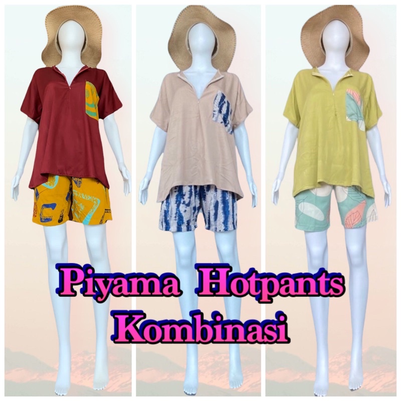 Piyama Hot Pants Celana Pendek Santai Termurah Terlaris Gram Fashion