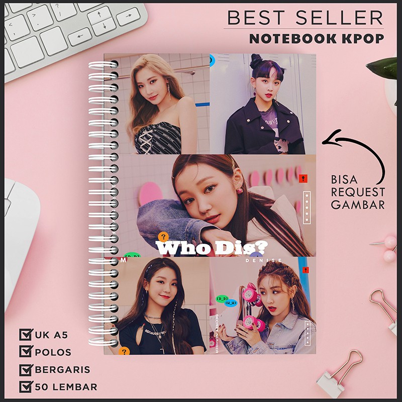 

[TERLARIS] Notebook A5 Buku Tulis Buku Catatan Buku Planner Kpop Secret Number Who Dis