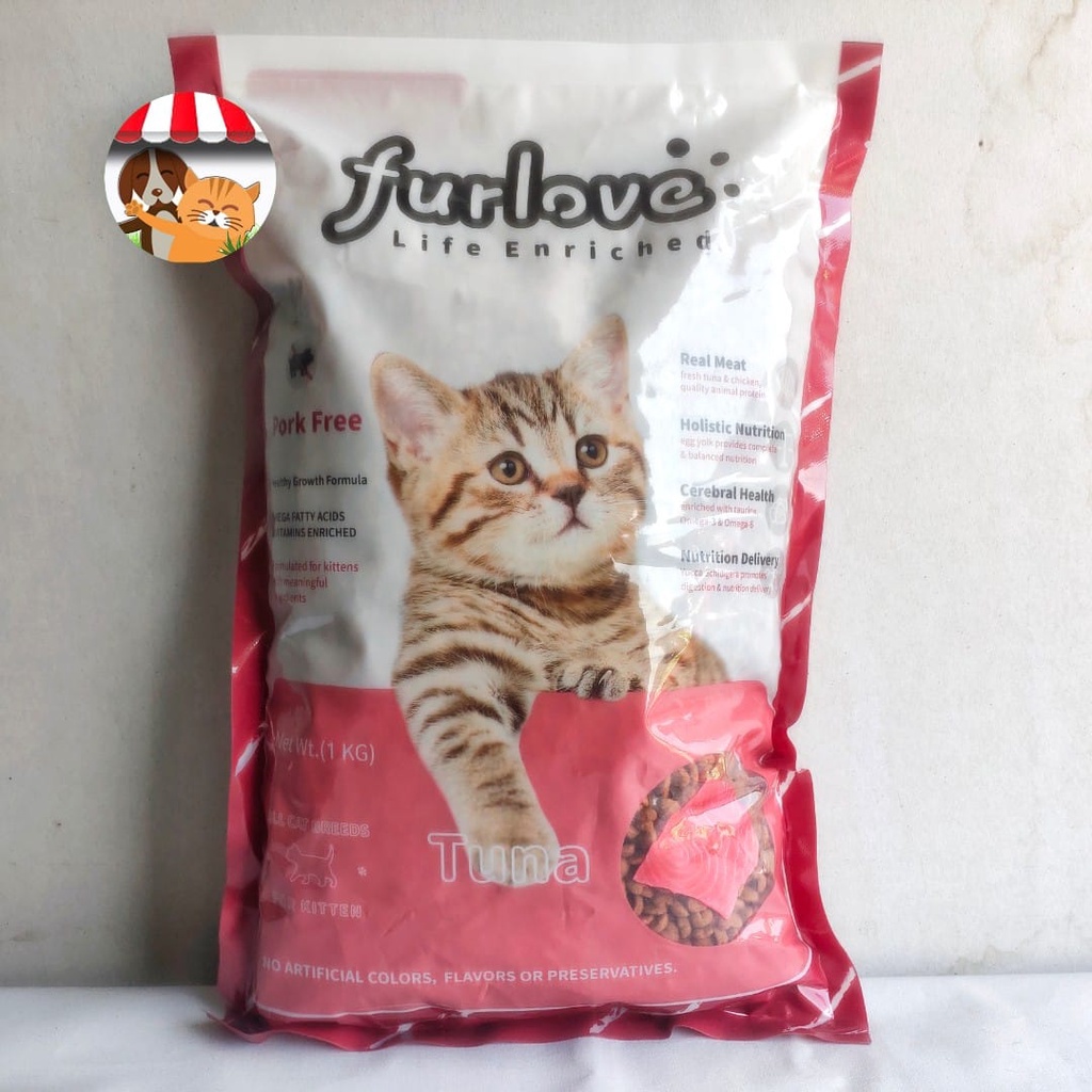 Makanan Kucing Furlove Tuna Kitten 1kg - Makanan Kucing Semua Umur