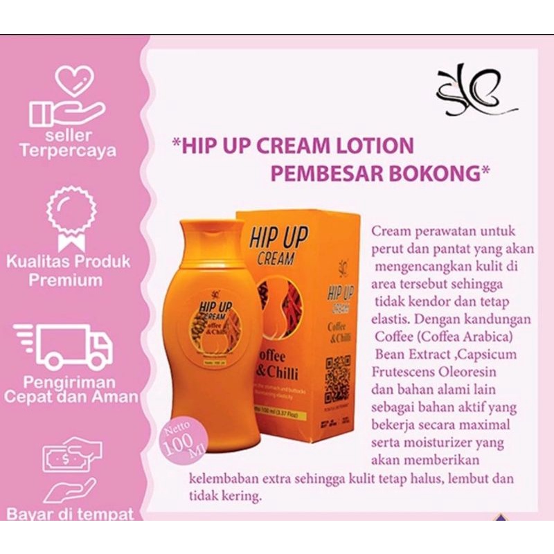 HIP UP CREAM SYB PEMBESAR BOKONG PANTAT ORIGINAL BPOM