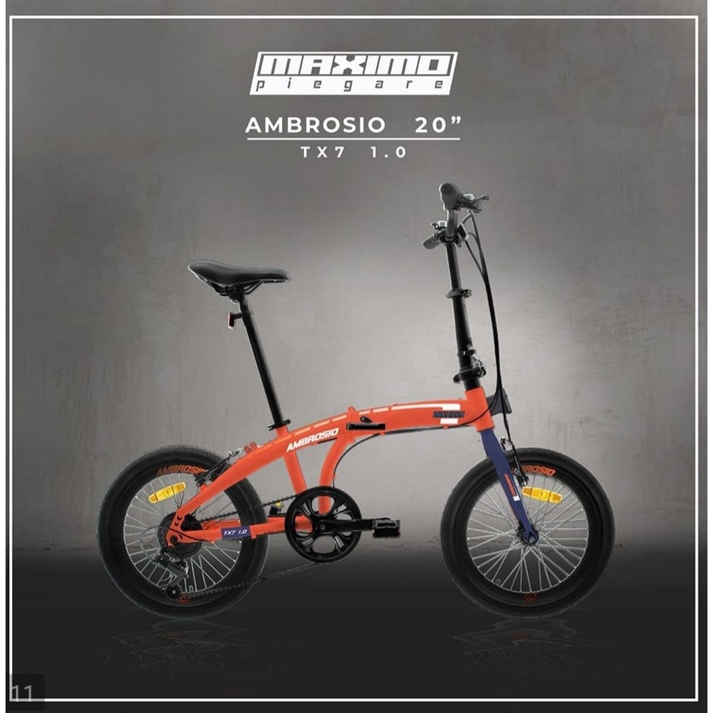 LUAR KOTA - Sepeda Lipat 16 20 Inch Maximo Ambrosio Tx7 3.0 / Tx7 1.0 by FAMILY 7 speed