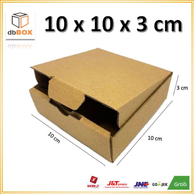 

Kardus 10x10x3 cm | Box Die Cut dan Easy Usage | Box Kue Tart & Pizza