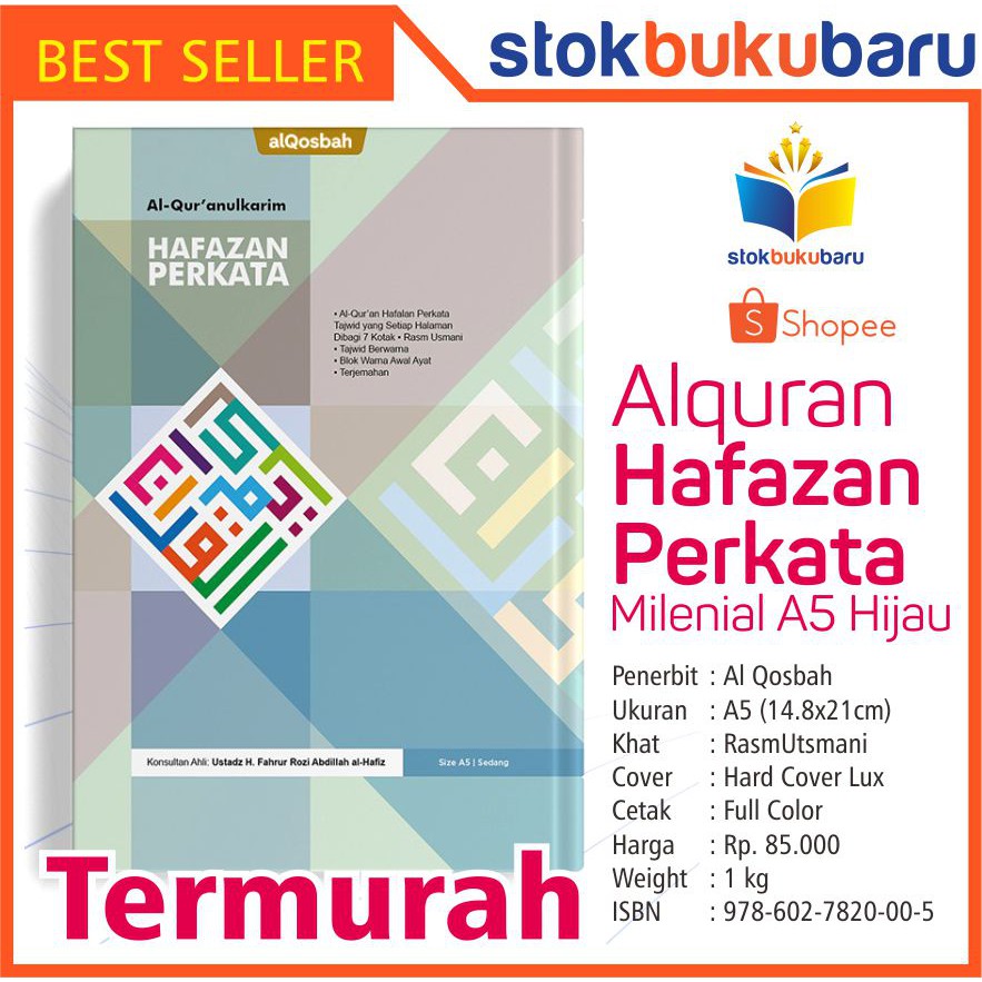 

Alquran Hafazan Perkata Milenial Muslimah A5 Hijau