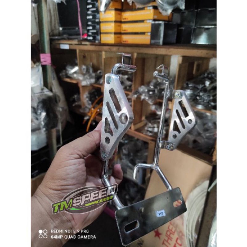 Pangkon tralis cnc atau dudukan lampu tralis cnc pnp gl, mp, tiger dan ninja