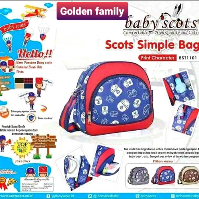 BABY SCOTS- TAS BAYI MINI / SIMPLE BAG PRINT BST1101