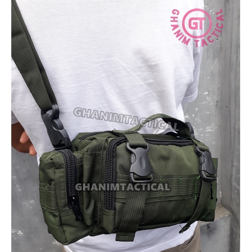 Tas Samping Hijau TNI