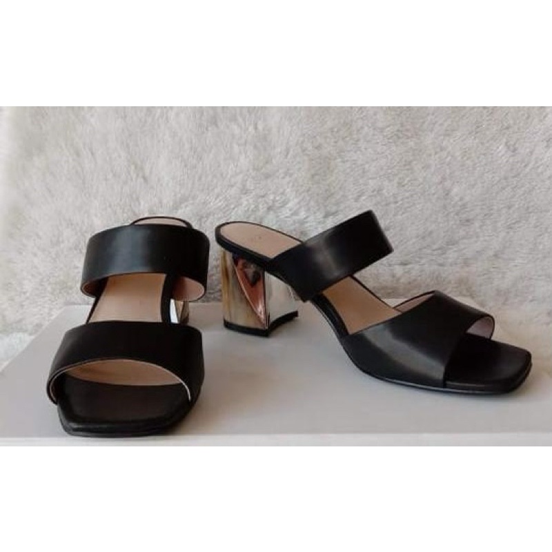 SANDAL HEELS BONIA HITAM