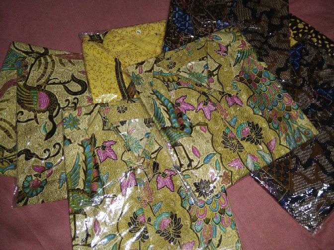 Size M L Xl Xxl Bswart Batik Hrb026 Kenongo Hem Pendek Padi Pekalongan M L Xl Xxl