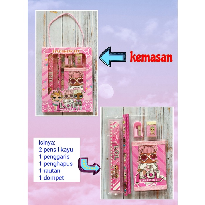 

Menakjubkan Paket Alat Tulis Study Set Dan Dompet Karakter Lol Surprise Berkualitas