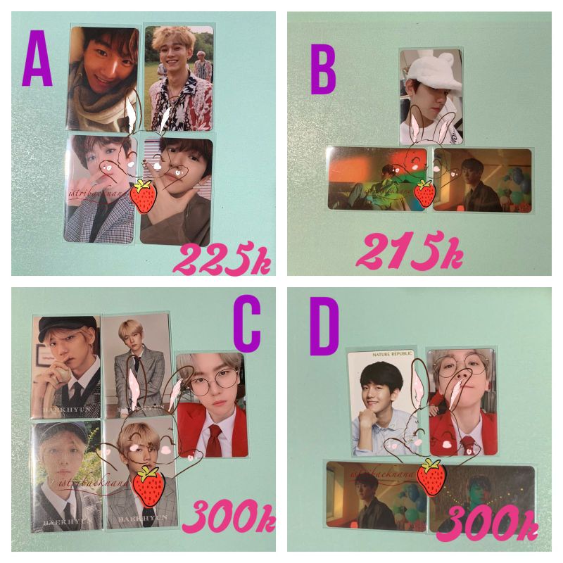 PC BAEKHYUN HOODIE BUNNY JASMER PAIR ONLY