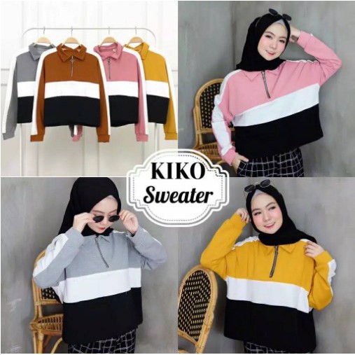 iseven p SWEATER KIKO BLOCK COLOUR