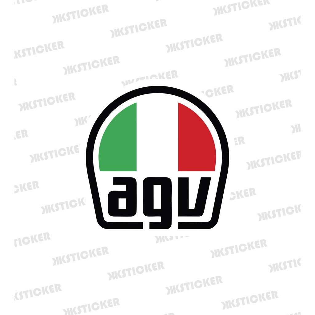

Sticker AGV | Stiker Vinyl Anti air + Laminasi