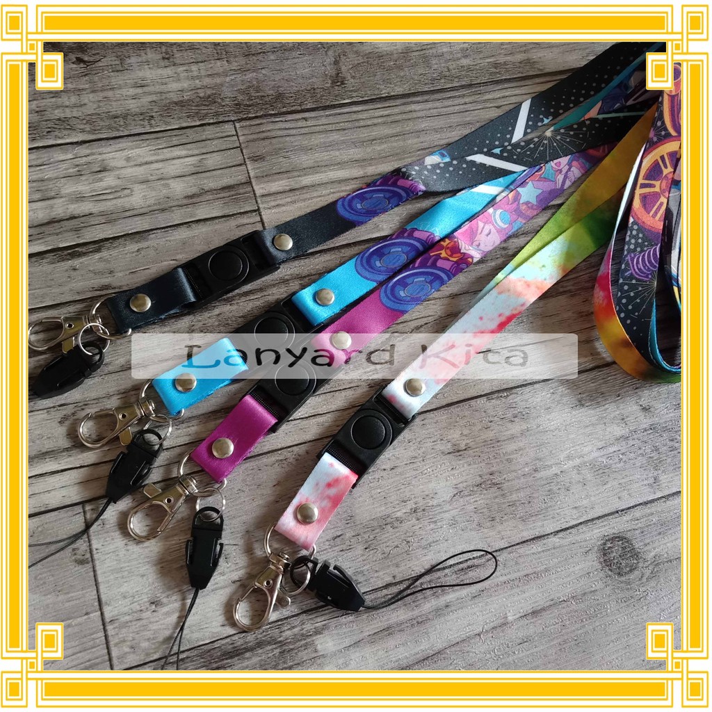 

Tali Lanyard Id Card Name Gantungan Hp motif animasi